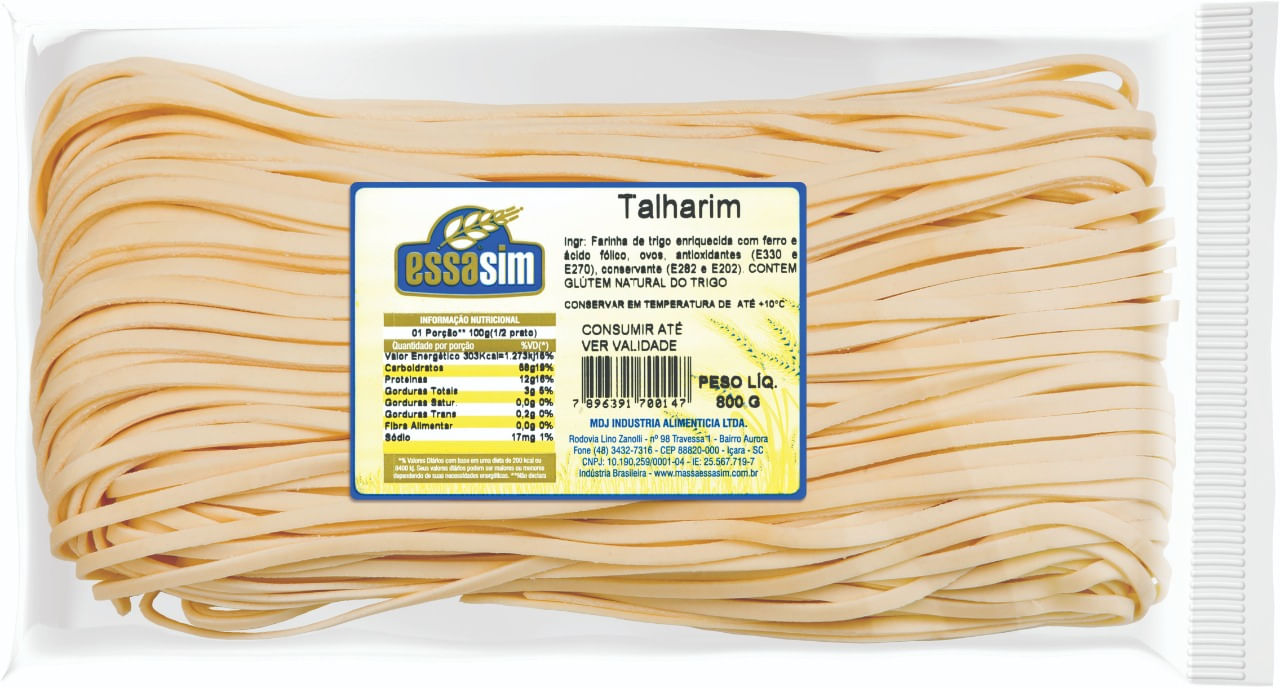 Massa Fresca Essasim Talharim 800g