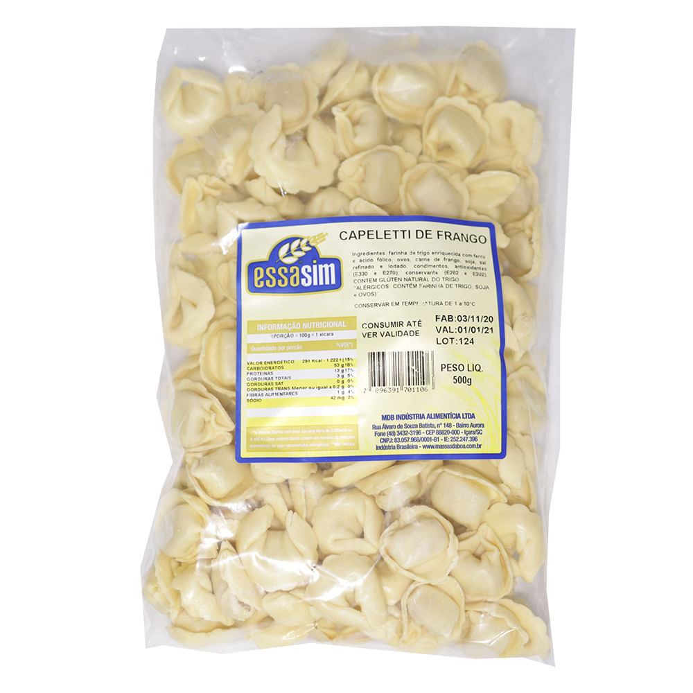 Massa Fresca Essasim Capeletti de Frango 500g