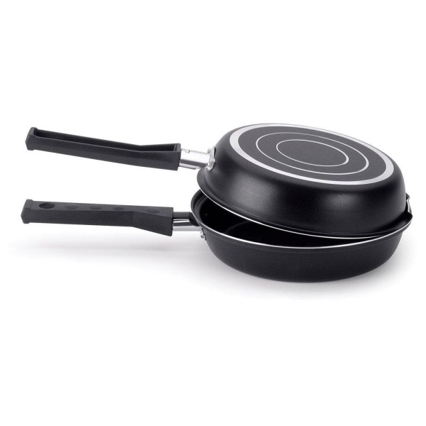 Encontraproduto.com.br - Frigideira Dupla com Antiaderente Ultra em Alumínio Gourmet Multiflon 18cm