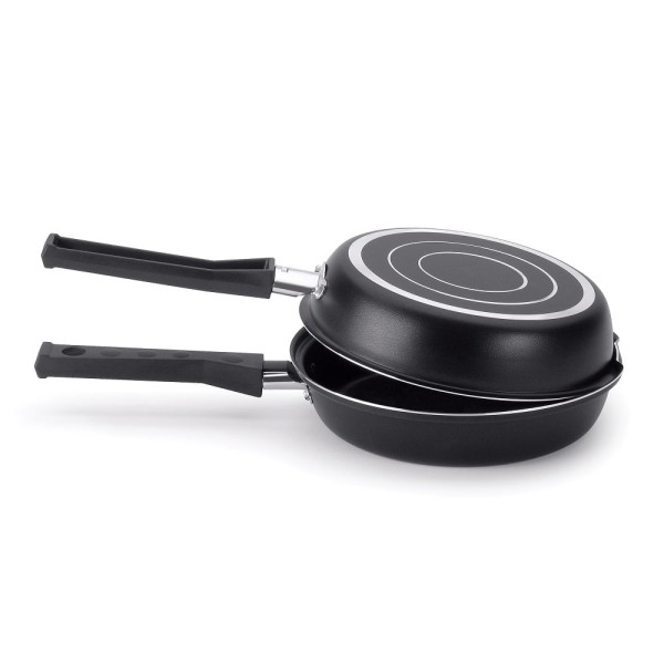 Encontraproduto.com.br - Frigideira Dupla com Antiaderente Ultra em Alumínio Gourmet Multiflon 18cm