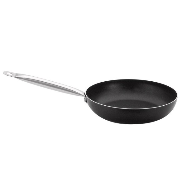 Encontraproduto.com.br - Frigideira Profissional Preta 28 Cm 3 L Em Alumínio Com Revestimento Interno Antiaderente
