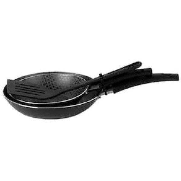 Conjunto de Frigideiras Multiflon Gourmet com Revestimento Antiaderente Ultra 7 Preta - 2 Peças