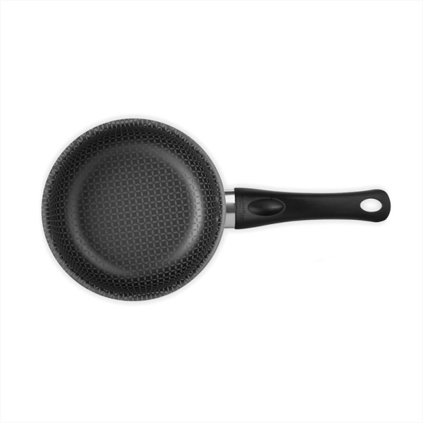 Encontraproduto.com.br - Panela Antiaderente Ultra em Alumínio com Cabo e Tampa de Vidro Vermelha Páprika Multiflon 18cm