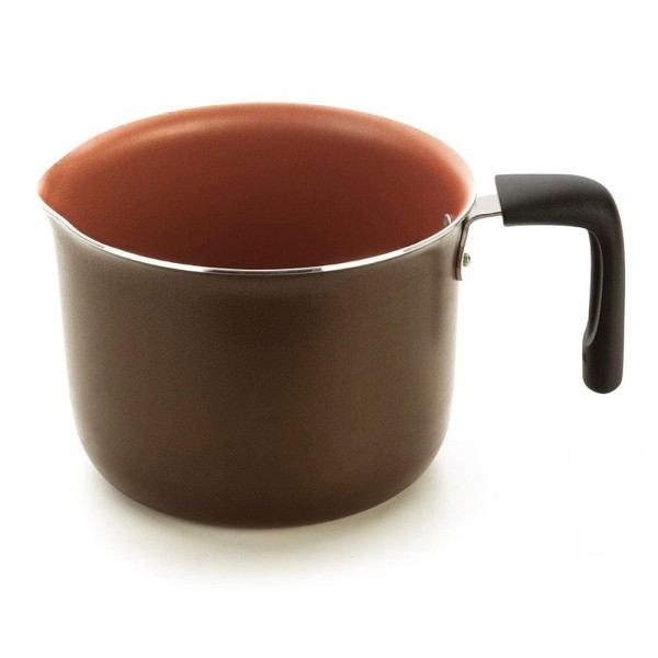 Encontraproduto.com.br - Conjunto de Panelas 5 Peças Multiflon Terracota com Revestimento Antiaderente Ultra7 e Tampas de Vidro - Marrom
