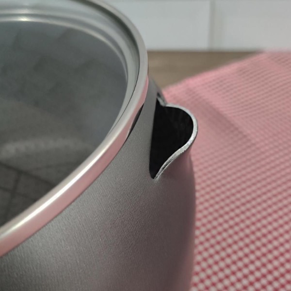 Encontraproduto.com.br - Chaleira Antiaderente Ultra em Alumínio com Tampa de Vidro Gourmet Multiflon 18cm