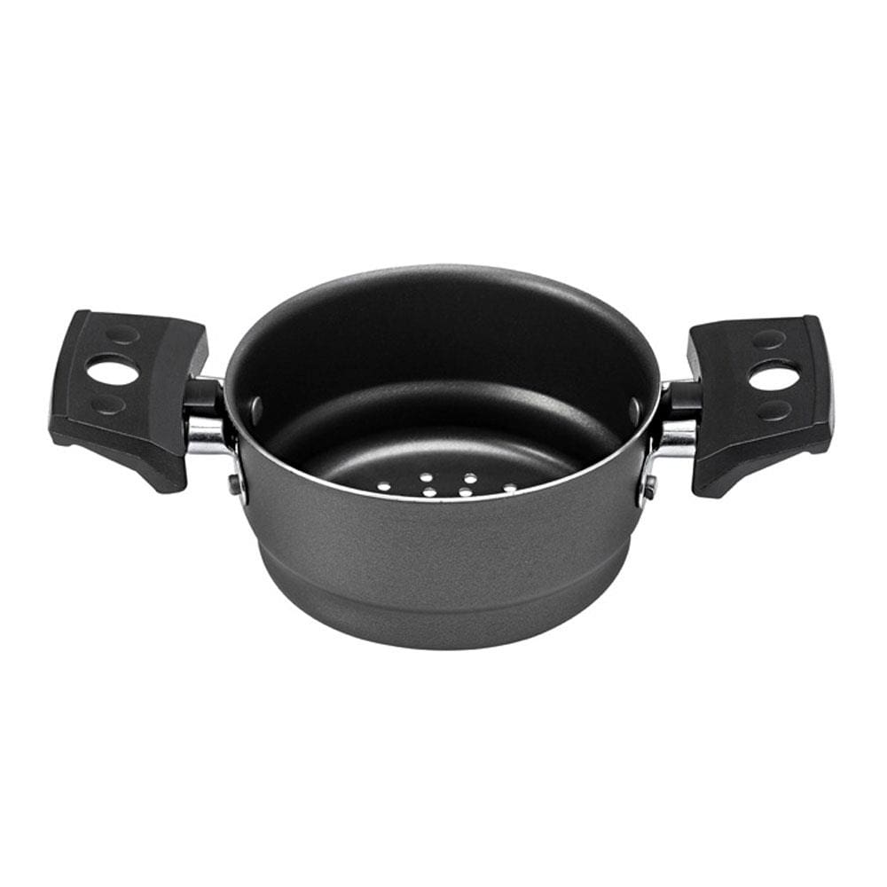 Encontraproduto.com.br - Mini Cuscuzeira Multiflon Antiaderente de Alumínio com Alças