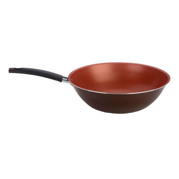 Encontraproduto.com.br - Frigideira Wol Multiflon Essencial Terracota 28cm