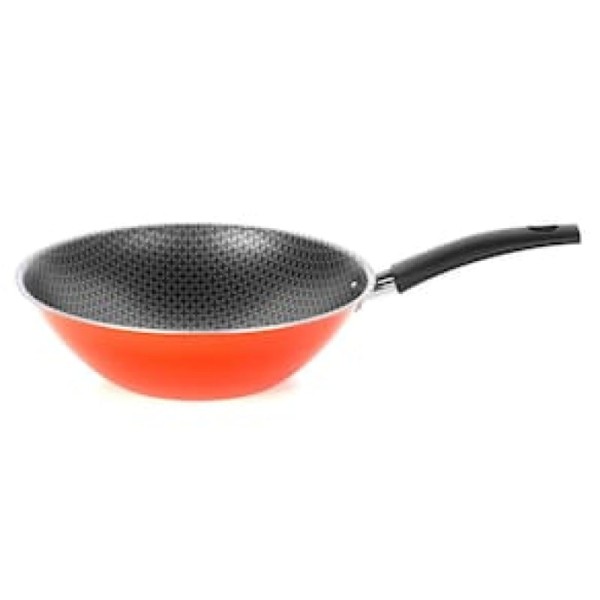 Frigideira Wok Multiflon Daily com Revestimento Ultra 7 Laranja - 24 cm