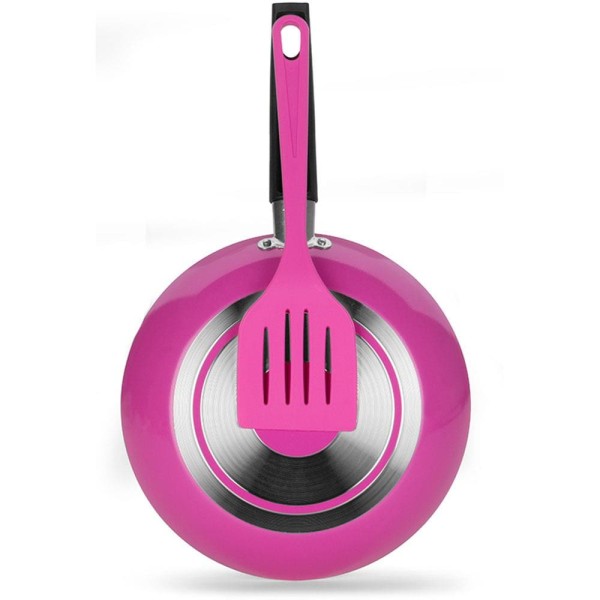 Encontraproduto.com.br - Frigideira Multiflon Color Pop Antiaderente Ultra Rosa 24 Cm Rosa