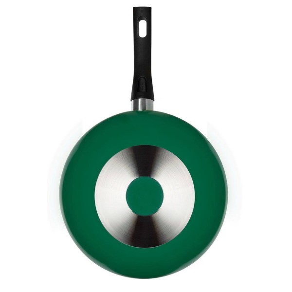 Encontraproduto.com.br - Frigideira Wok Multiflon Color Com Revestimento Ultra 7 Verde 28 Cm Verde