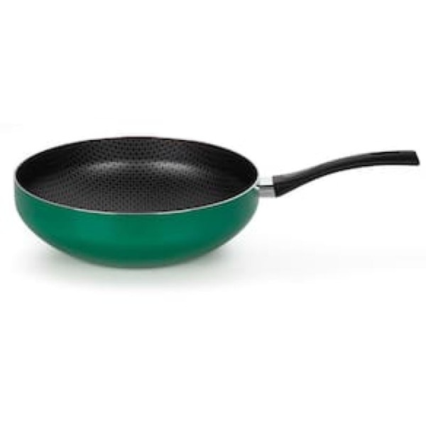 Frigideira Wok Multiflon Color Com Revestimento Ultra 7 Verde 28 Cm Verde