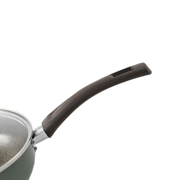 Encontraproduto.com.br - Frigideira Wok Multiflon Ekó com Tampa 28cm