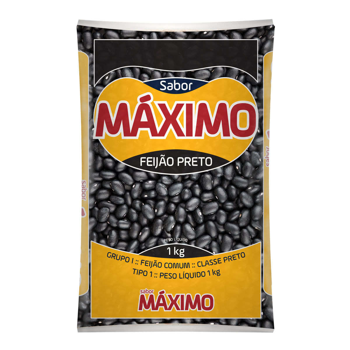 Encontraproduto.com.br - Feijão Preto Sabor Máximo Tipo 1 Pacote com 1kg
