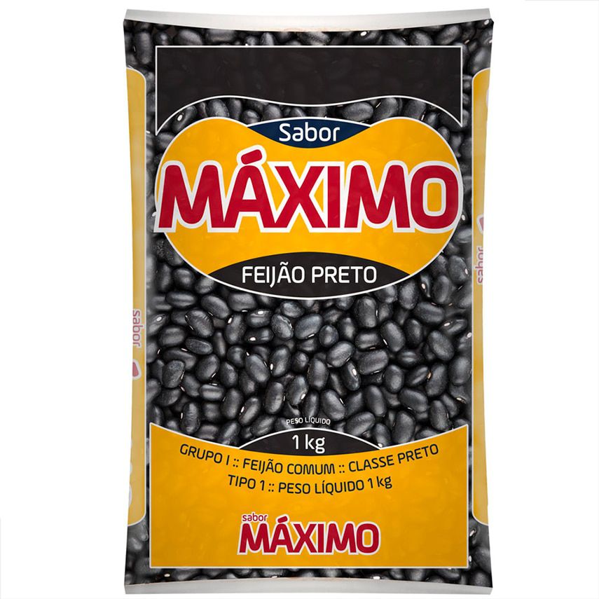 Encontraproduto.com.br - Feijão Preto Sabor Máximo Tipo 1 Pacote com 1kg