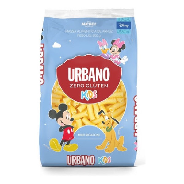 Massa de Arroz Urbano Kids Rigatoni 500g