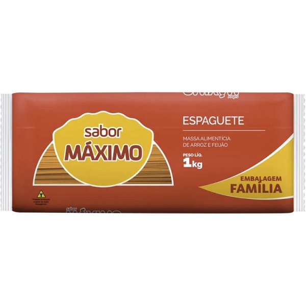 Encontraproduto.com.br - Macarrão de Arroz Espaguete Maximo Zero Glúten 1Kg