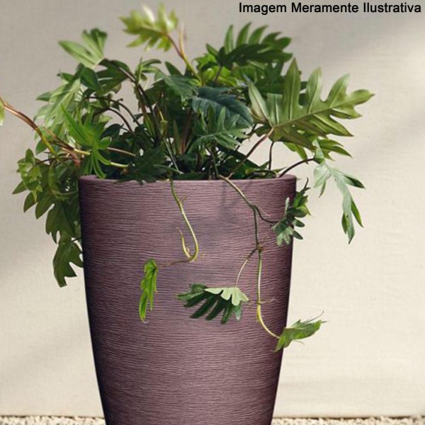 Encontraproduto.com.br - Vaso Grafiato Cônico 48Cm Ferrugem - 7300148-11 - Nutriplan