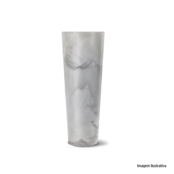 Vaso classic cone marmorizado 70cm cimento nutriplan /ref.7301118.49