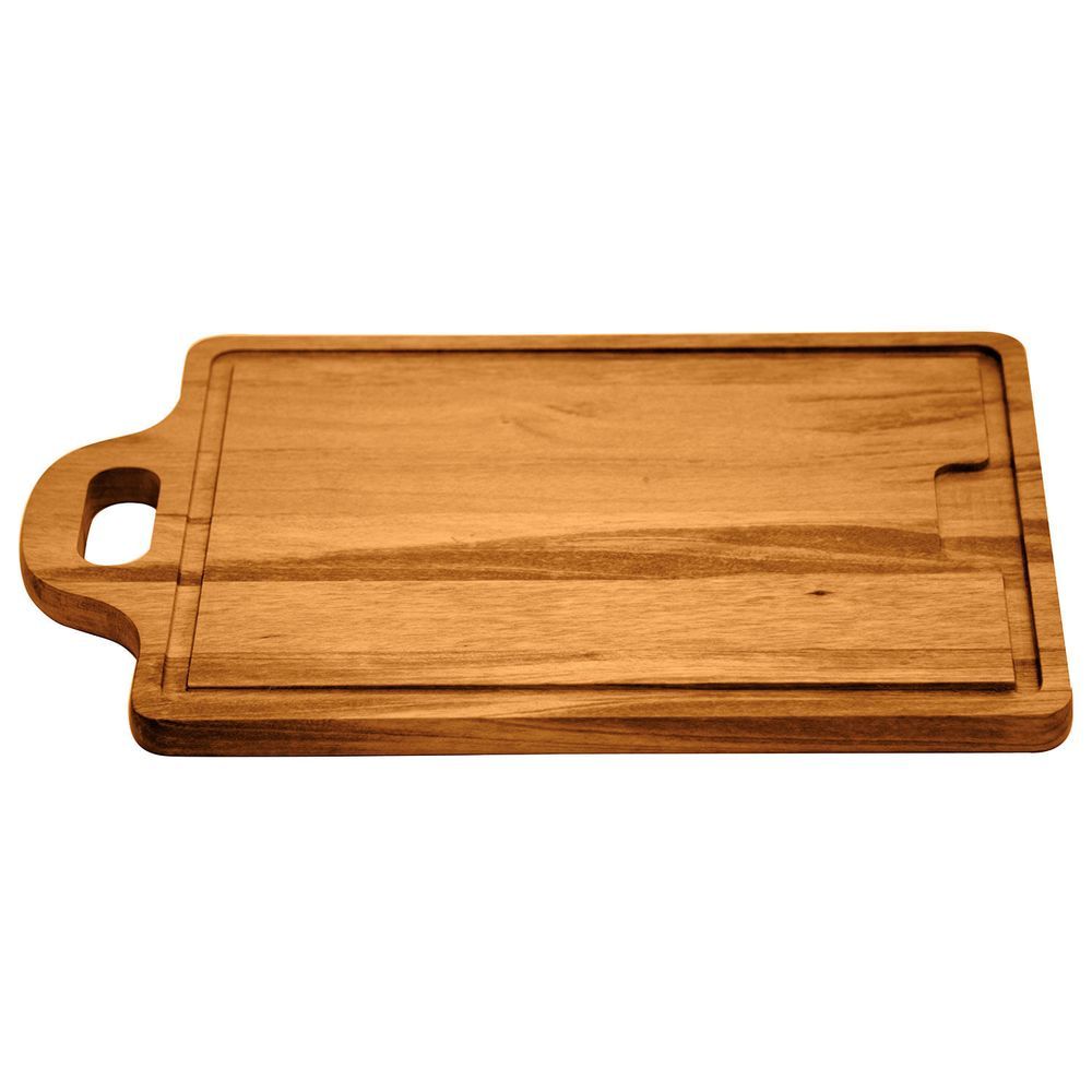 Encontraproduto.com.br - Tábua Churrasco em Madeira Muiracatiara com Acabamento Envernizado com Alça 33 x 20 cm - Tramontina
