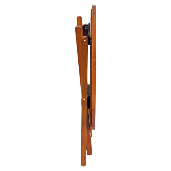 Encontraproduto.com.br - Mesa de Madeira Tramontina Redonda 80 cm Dobrável em Jatobá com Eco Blindage 4 Lugares
