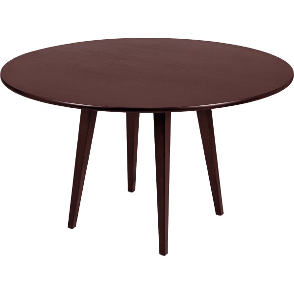 Mesa Redonda Tramontina London em Madeira Tauarí Envernizado Castanho Escuro 150 cm