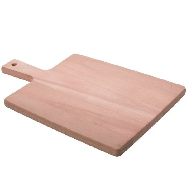 Encontraproduto.com.br - Tábua Retangular em Madeira Eucalipto com Cabo e Furo Cut & Taste 34x 23cm - Tramontina