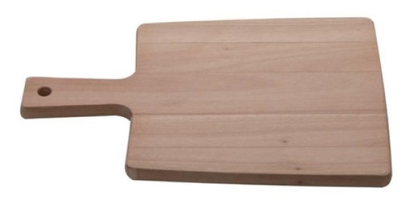 Encontraproduto.com.br - Tábua Retangular em Madeira Eucalipto com Cabo e Furo Cut & Taste 34x 23cm - Tramontina