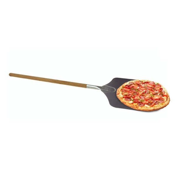 Encontraproduto.com.br - Pá Para Pizza Tramontina Em Metal Com Acabamento Natural E Cabo Longo Tramontina
