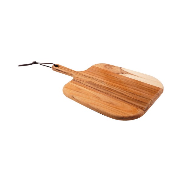 Encontraproduto.com.br - Tábua para Queijos Provence em Madeira Teca com Cabo 40x27cm - Tramontina