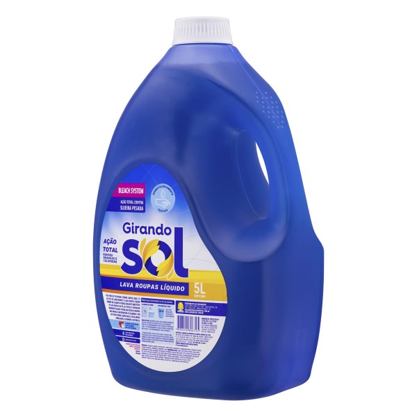 Encontraproduto.com.br - Lava Roupas Liquido Ação Total Girando Sol 5L