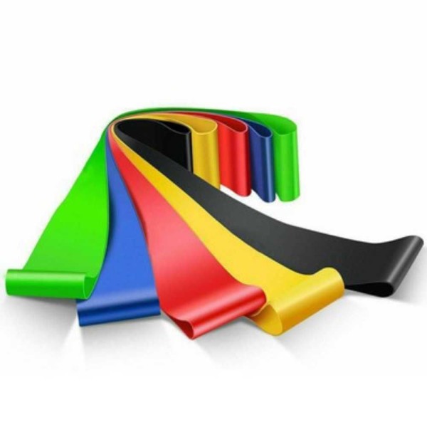 Encontraproduto.com.br - Kit Mini Band 5 Faixas Elásticas Exercício Funcional Lorben