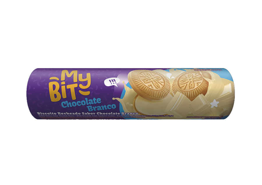 Biscoito Recheado My Bit Chocolate Branco 110 Gr