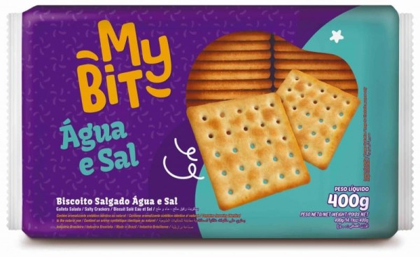 Encontraproduto.com.br - MY BIT BISC AGUA E SAL 350 GR