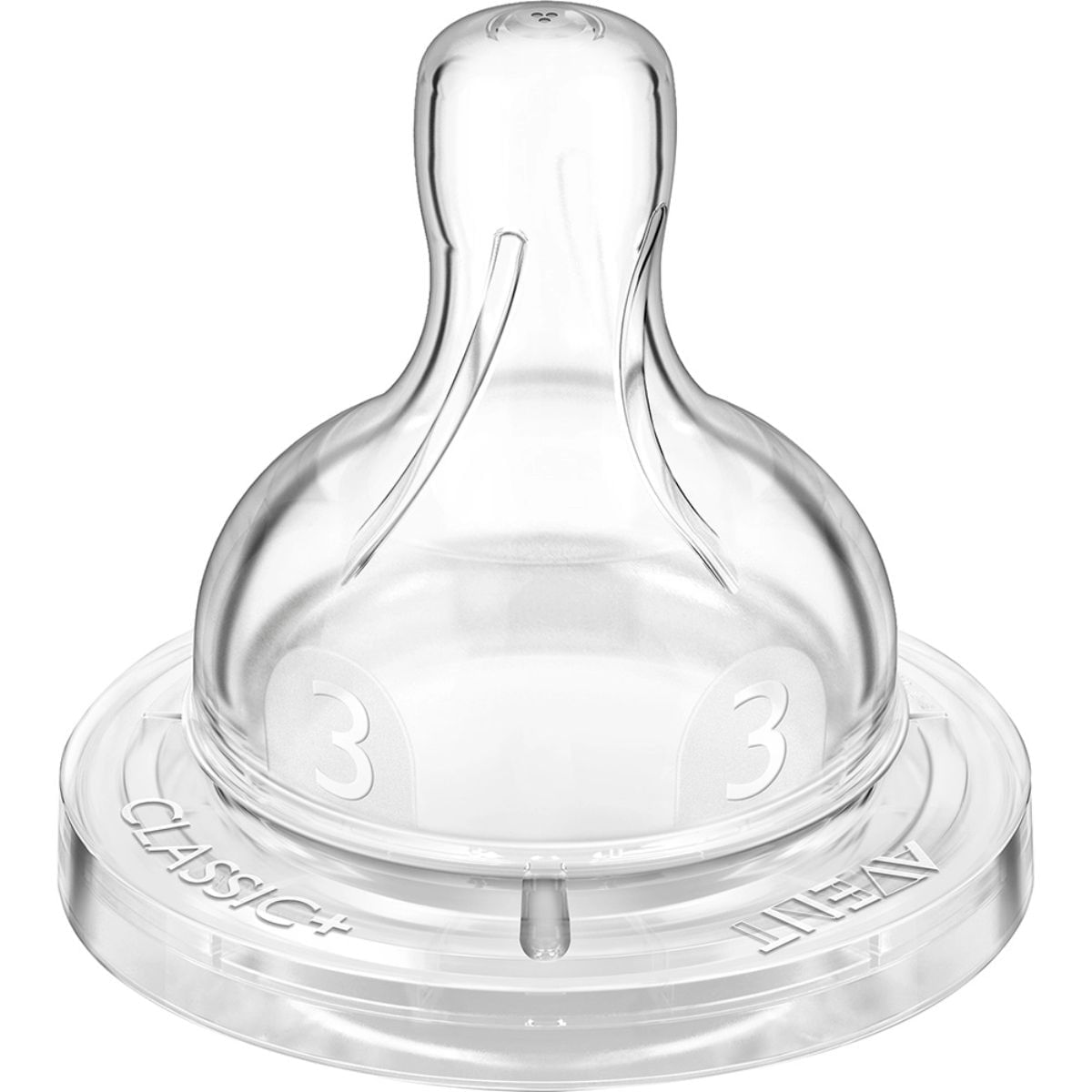 Encontraproduto.com.br - Bico para Mamadeira Classic  3m  com 2 Unid Fluxo Variável SCF635/27 Avent Philips