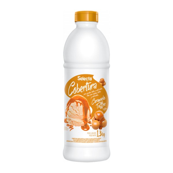 Cobertura para Sorvete Caramelo Toffee 1,3kg - Selecta