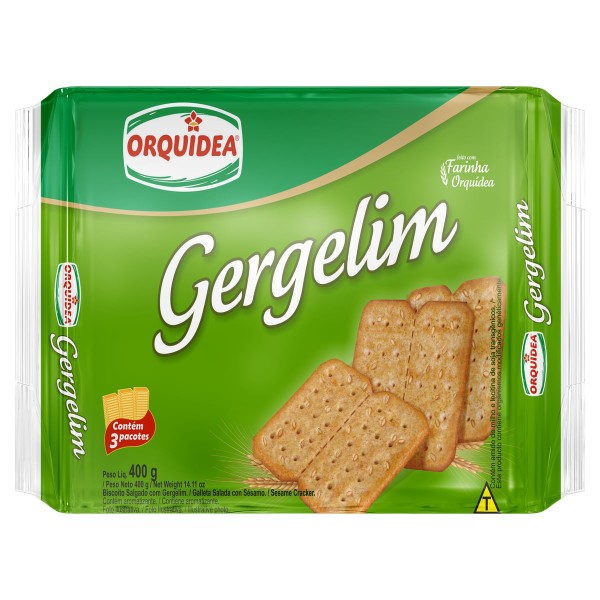 Encontraproduto.com.br - Biscoito Orquídea Gergelim Pacote com 400g