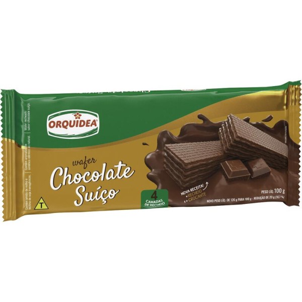 Encontraproduto.com.br - Wafer Orquidea 120g Chocolate Suico