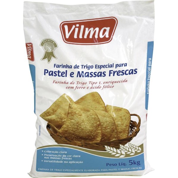 Encontraproduto.com.br - Farinha de Trigo Vilma Pastel Pacote com 5kg