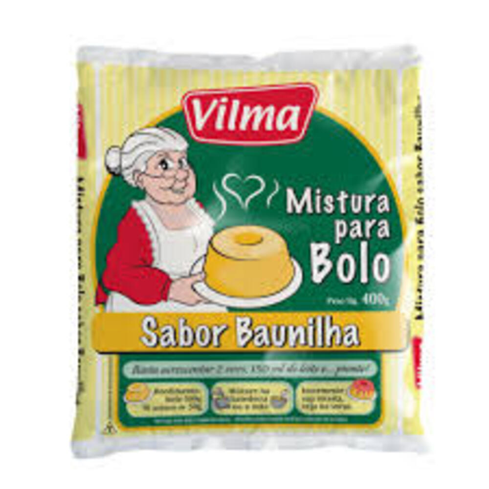 Mistura para Bolo Vilma Pacote Baunilha  400g