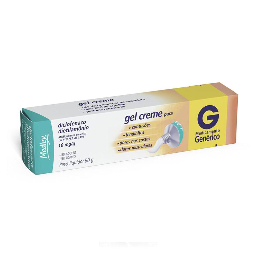 Encontraproduto.com.br - Analgésico e Anti-Inflamatório Diclofenaco de Dietilamônio 11,6mg/g Genérico Medley 60g