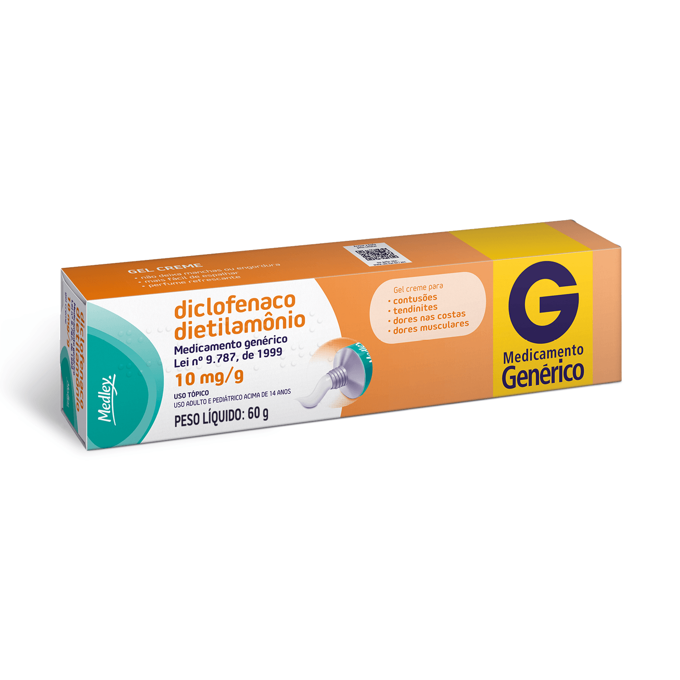 Encontraproduto.com.br - Analgésico e Anti-Inflamatório Diclofenaco de Dietilamônio 11,6mg/g Genérico Medley 60g