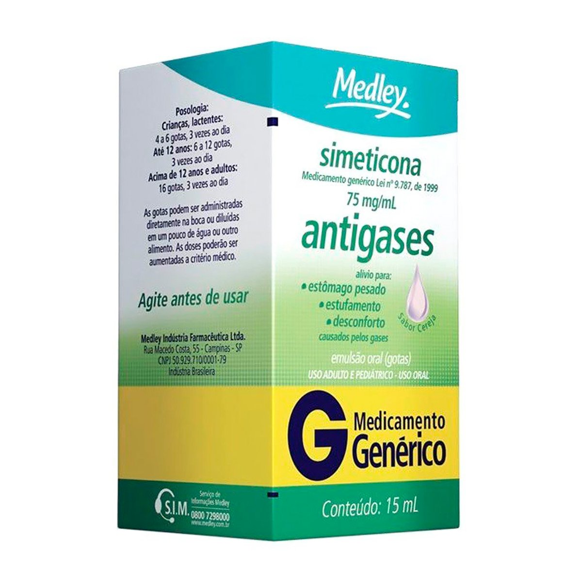 Encontraproduto.com.br - Simeticona 75mg Medley Gotas 15ml