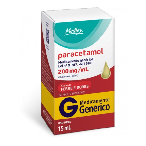 Encontraproduto.com.br - Paracetamol 200mg Gotas 15ml Genérico Medley