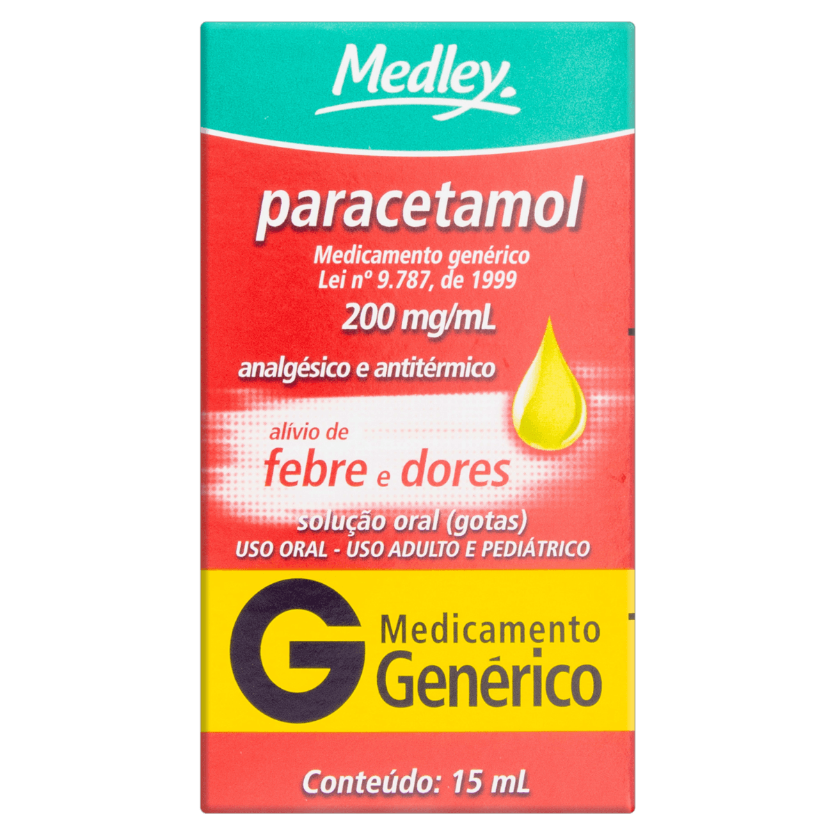 Encontraproduto.com.br - Paracetamol 200mg Gotas 15ml Genérico Medley