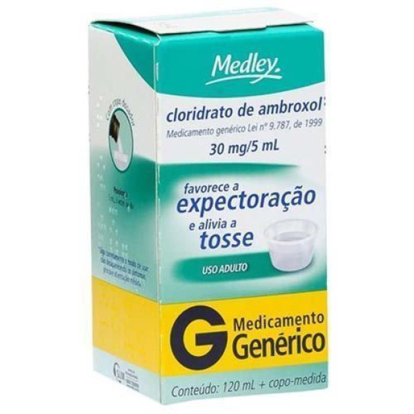 Encontraproduto.com.br - Cloridrato de Ambroxol 6mg/ml Xarope Adulto Genérico Medley 120ml