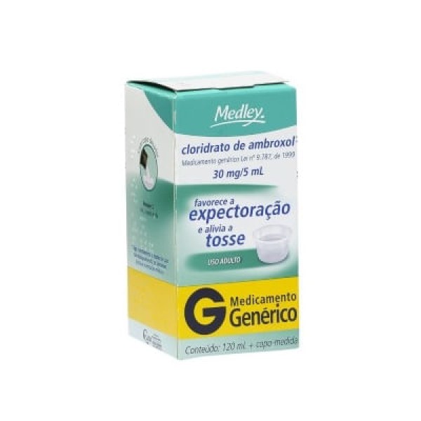 Encontraproduto.com.br - Cloridrato de Ambroxol 6mg/ml Xarope Adulto Genérico Medley 120ml