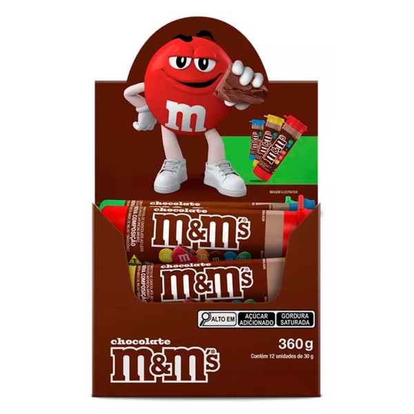 Confeito Chocolate Tubo M&Ms 30g c/12 - Mars