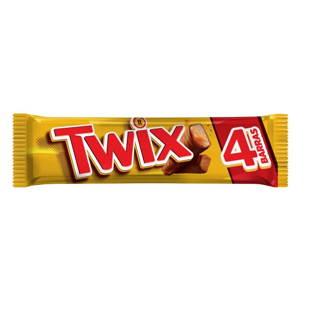 Encontraproduto.com.br - Bombom Twix Chocolate c/ Biscoito e Caramelo c/ 4 barras 80g