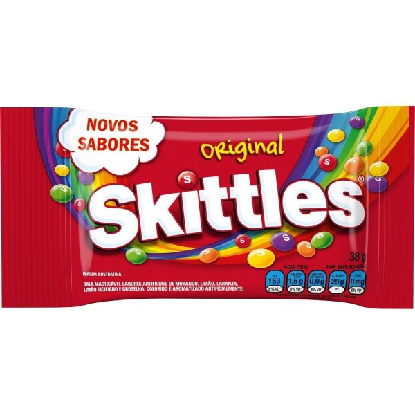 Encontraproduto.com.br - Balas Mastigáveis Veganas Skittles Original 38g