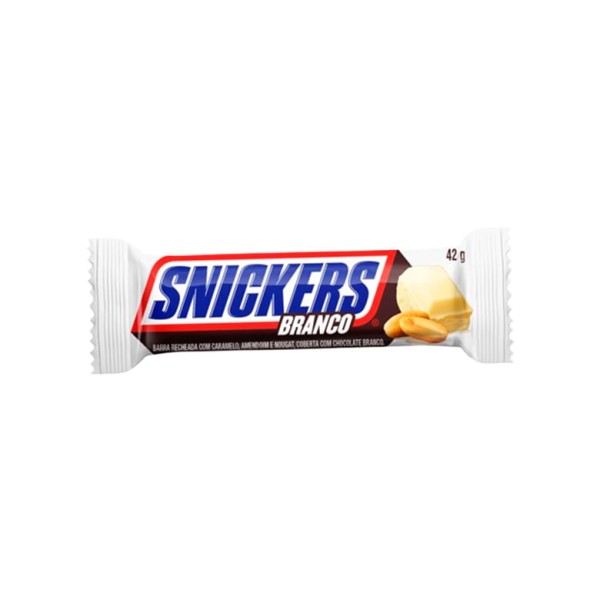 Encontraproduto.com.br - Chocolate Snickers White Unidade com 42g